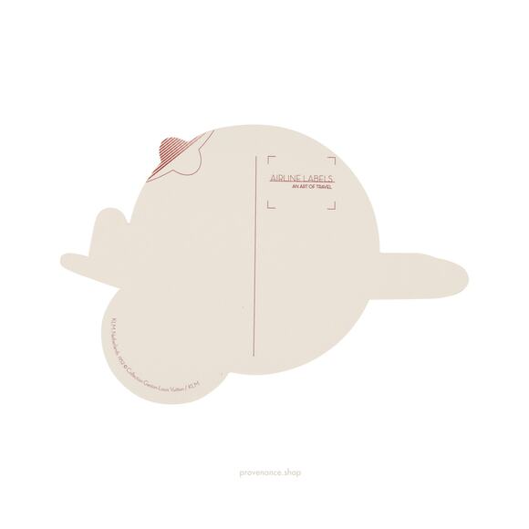 🔴Label Postcard Sticker - KLM ROYAL DUTCH AIRLINES - Picture 2 of 2